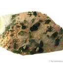 Carbonate-Fluorapatite on Feldspar - image 1