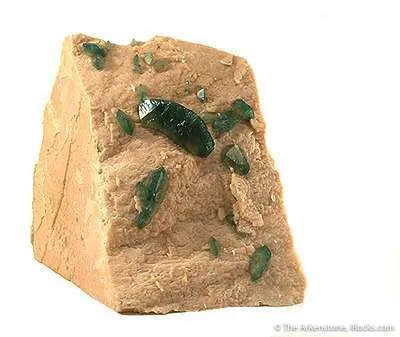 Carbonate-Fluorapatite on Feldspar image