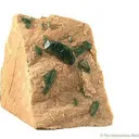 Carbonate-Fluorapatite on Feldspar - image 1