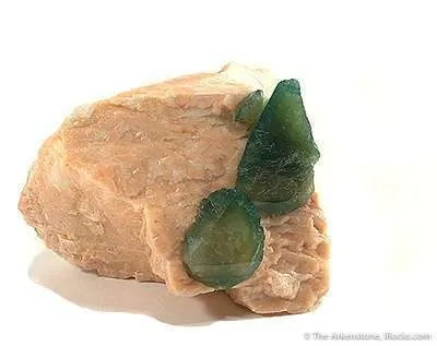 Carbonate-Fluorapatite on Feldspar image