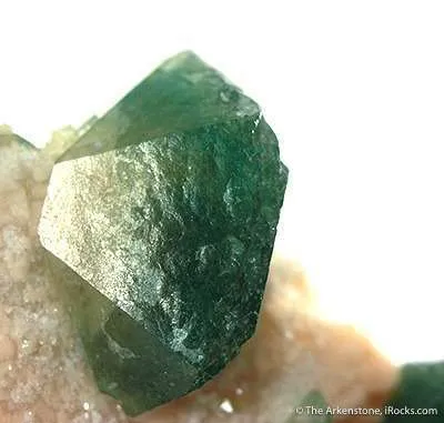 Carbonate-Fluorapatite on Feldspar - image 3