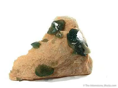 Carbonate-Fluorapatite on Feldspar image