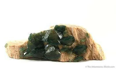 Carbonate-Fluorapatite on Feldspar image