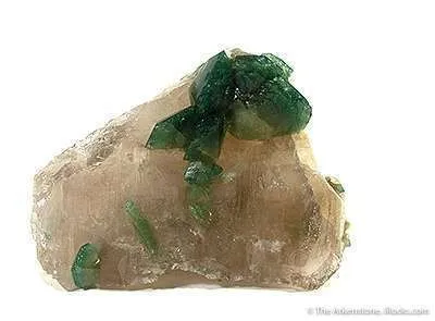 Carbonate-Fluorapatite on Quartz image