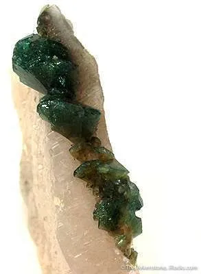 Carbonate-Fluorapatite on Quartz Shard - image 3