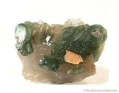 Carbonate-Fluorapatite on Quartz Shard image