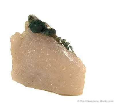 Carbonate-Fluorapatite on Quartz Shard image