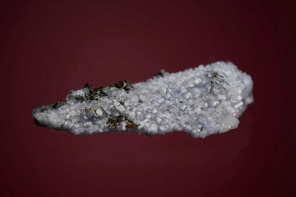 Carletonite on Pectolite - image 3