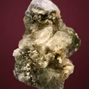 Carletonite on Pectolite - image 4