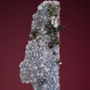 Carletonite on Pectolite - image 1