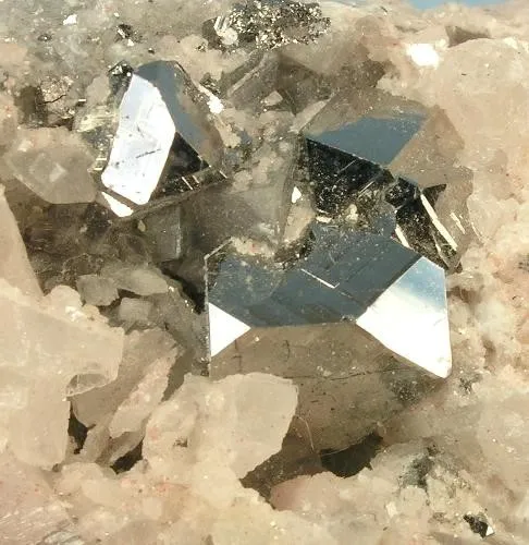 Carrollite, Calcite image