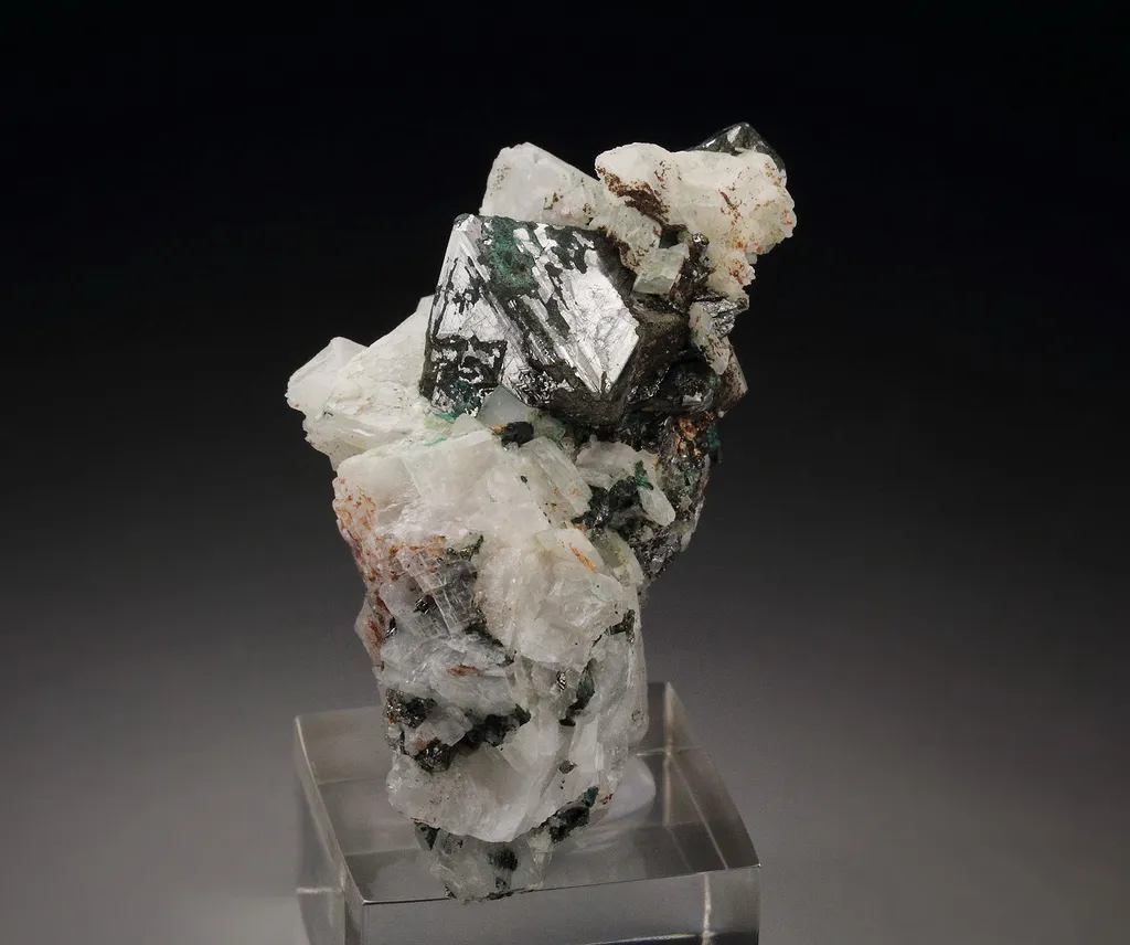 CARROLLITE, CALCITE from DR Congo, Haut-Katanga, Kambove Territory, Kambove, Kamoya, Kamoya South II Mine - image 4