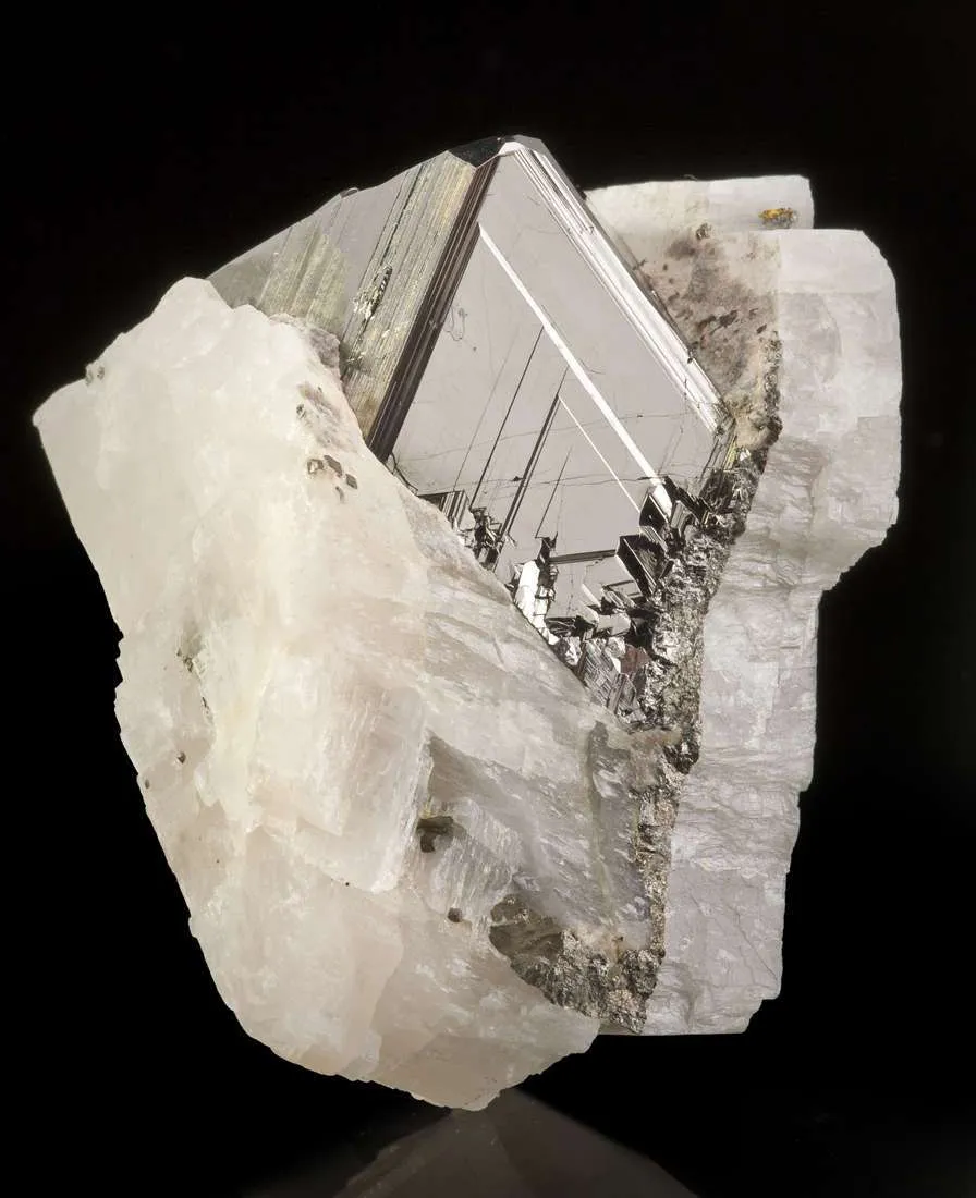 Carrollite in Calcite - image 3