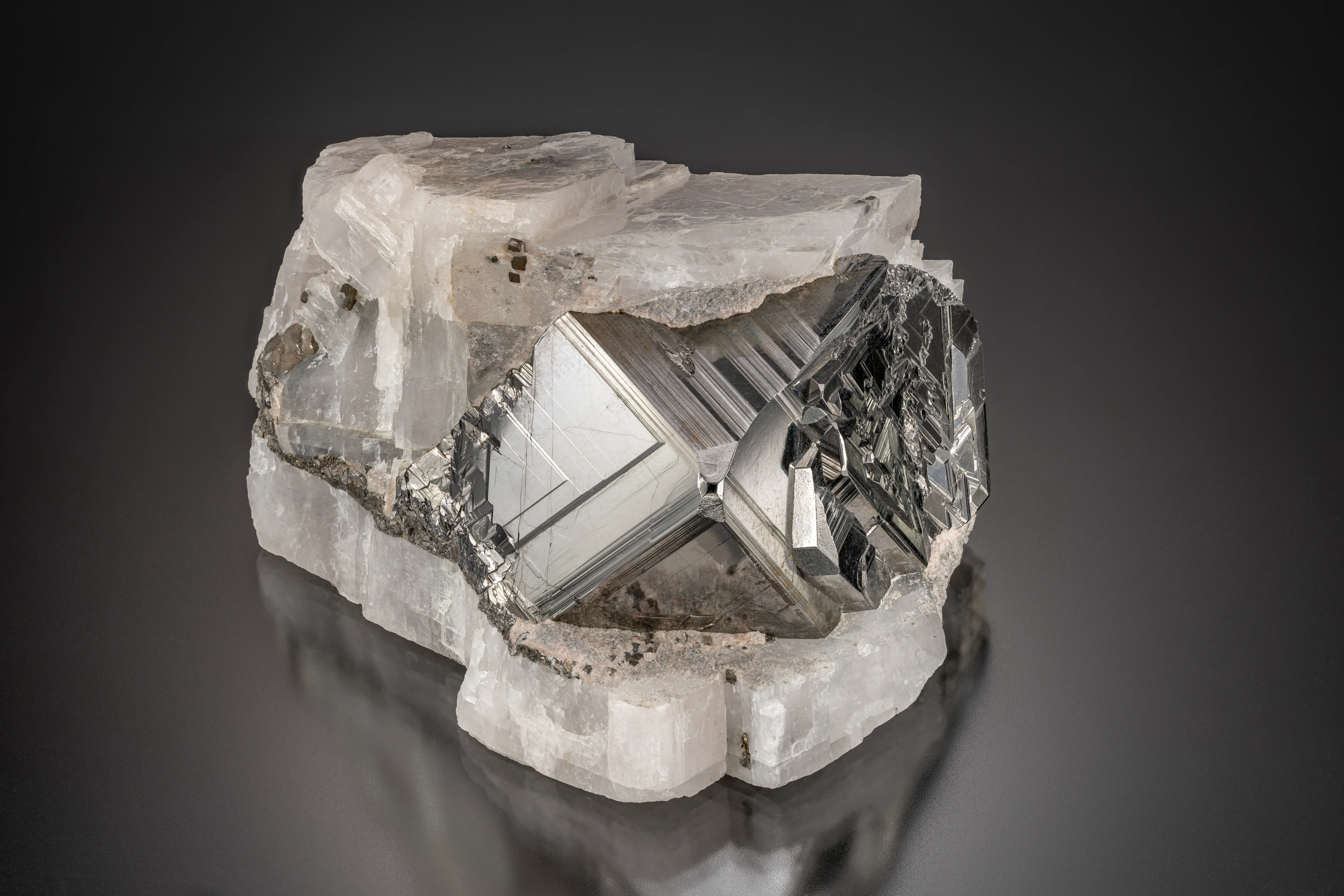 Carrollite in Calcite - image 2