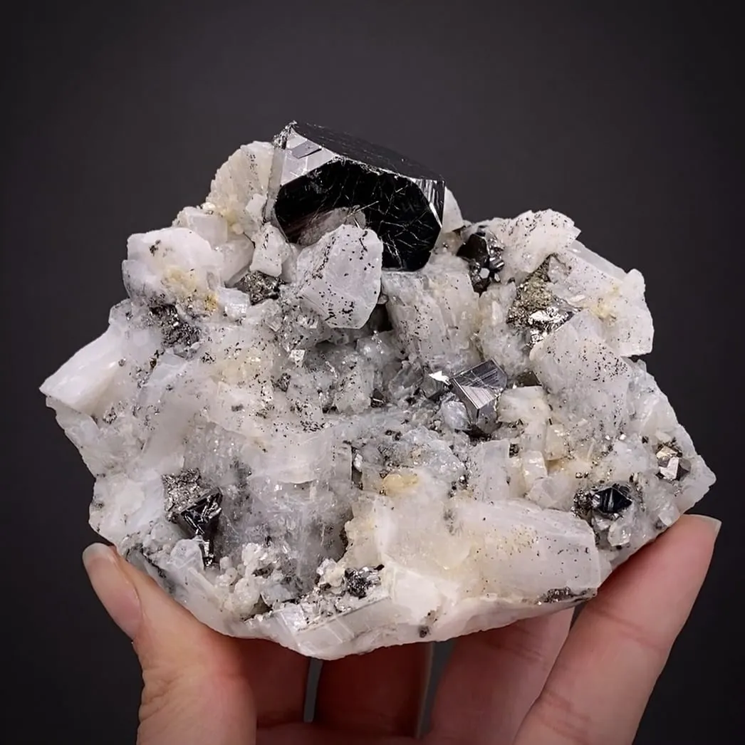 Carrollite on Calcite - image 2