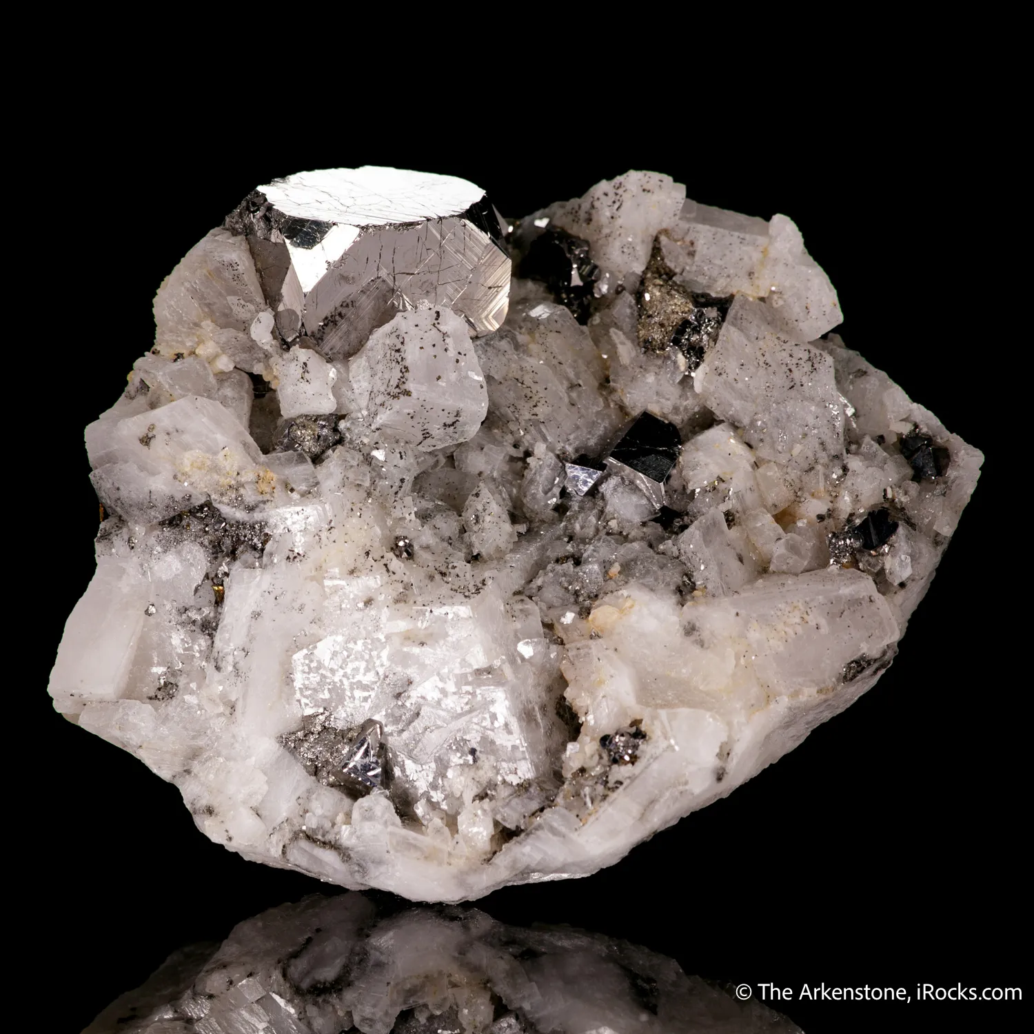 Carrollite on Calcite - image 4