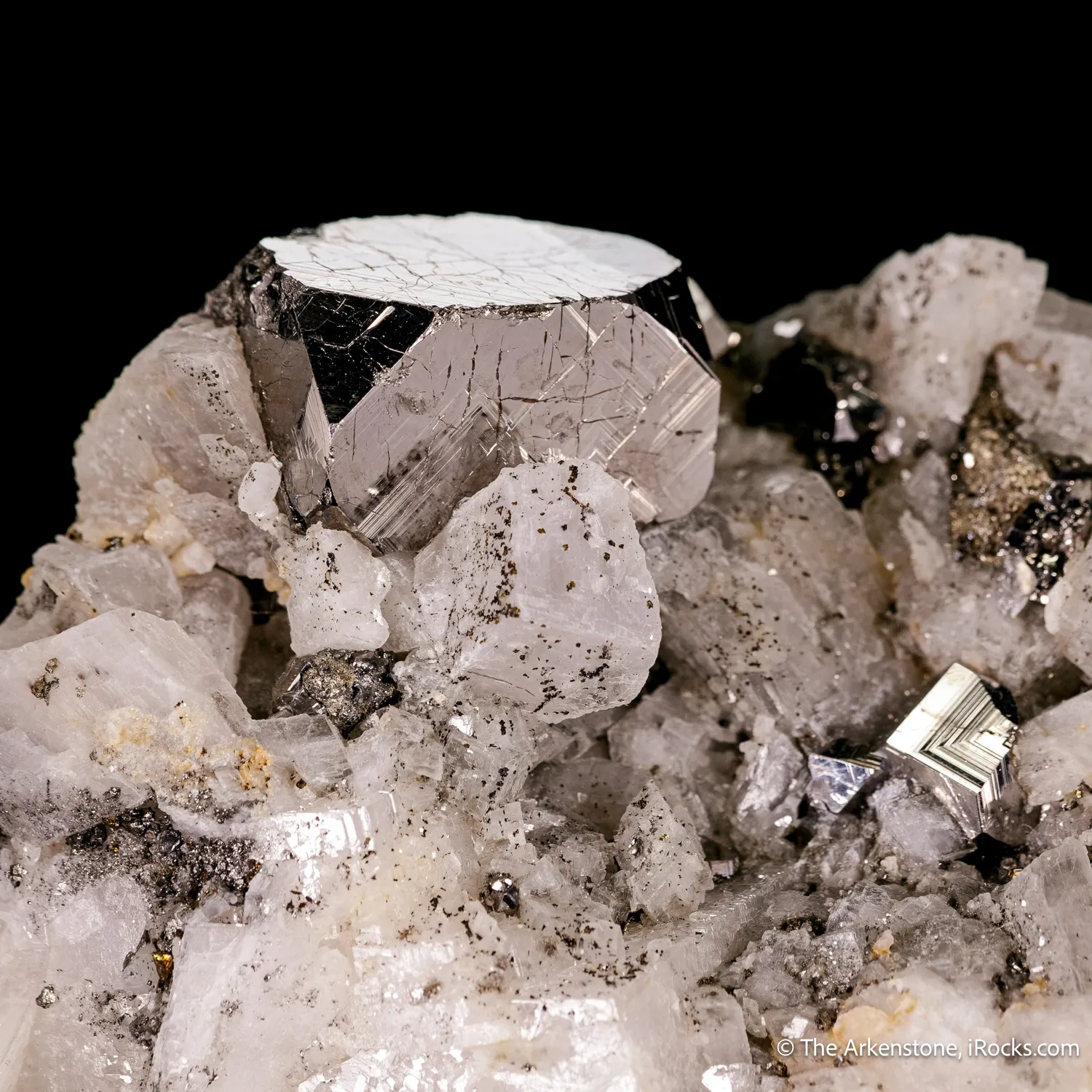 Carrollite on Calcite - image 6