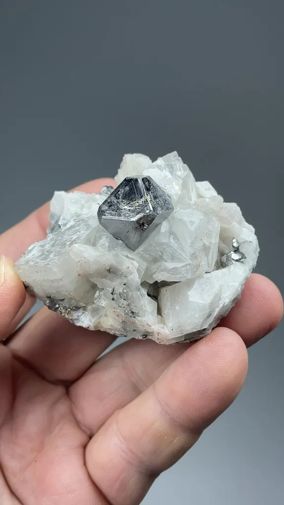 Carrollite with Calcite - image 2