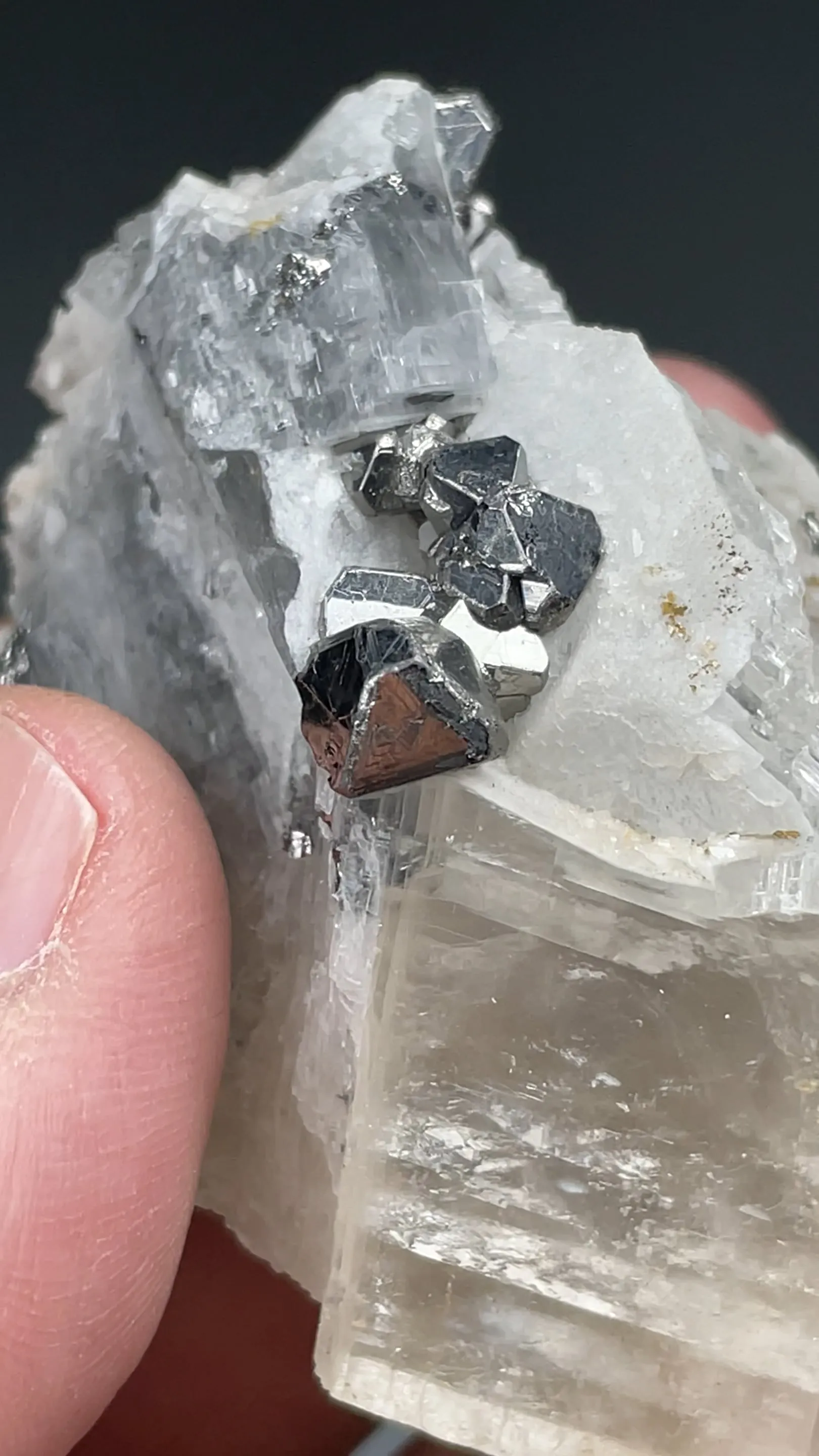 Carrollite with Calcite - image 2