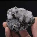 Carrollite with Chalcopyrite on Calcite - image 2