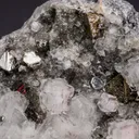 Carrollite with Chalcopyrite on Calcite - image 1