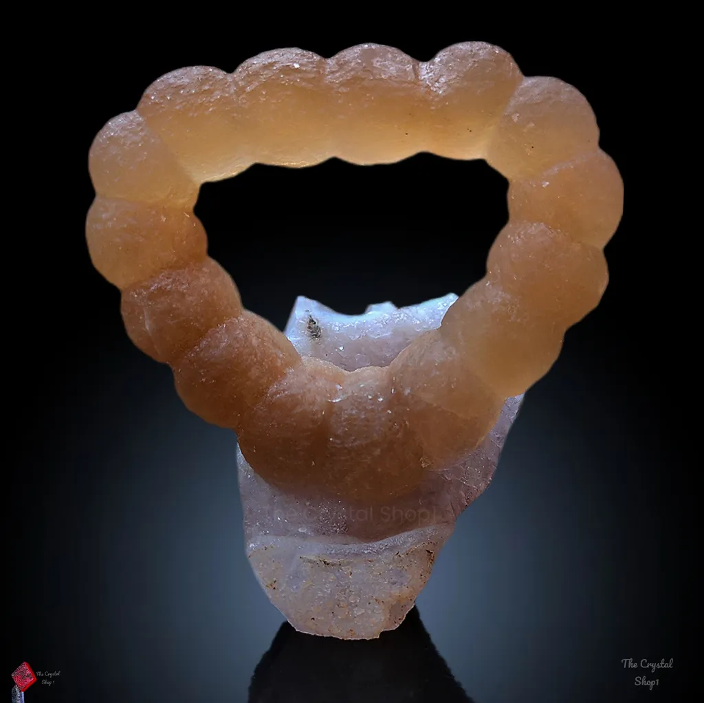 Carved Fluorite Ring on Quartz - image 7