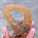 Carved Fluorite Ring on Quartz - image 5