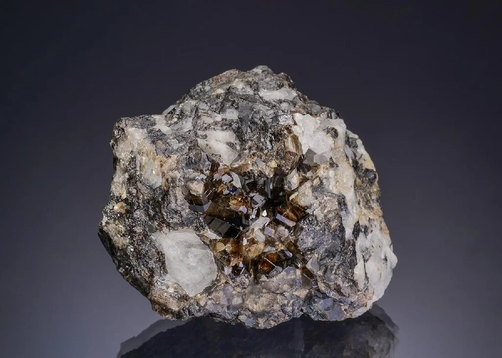 Cassiterite from Trevaunance Mine, England, UK image