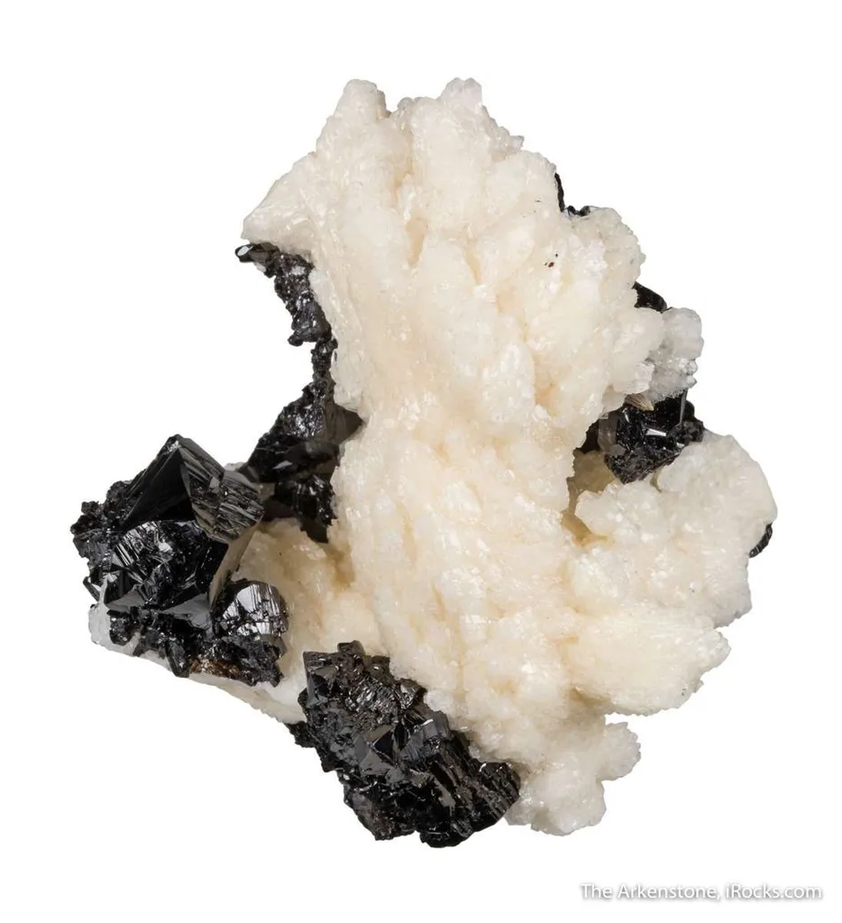 Cassiterite on Albite image