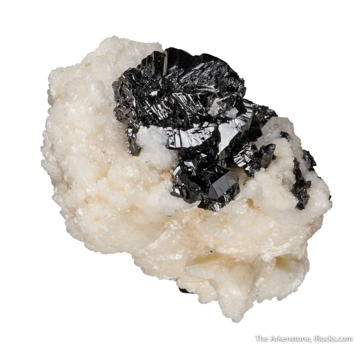 Cassiterite on Albite - image 2