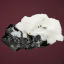 Cassiterite on Albite var. Cleavelandite - image 4
