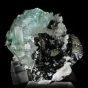 Cassiterite on Beryl Goshénite - image 1