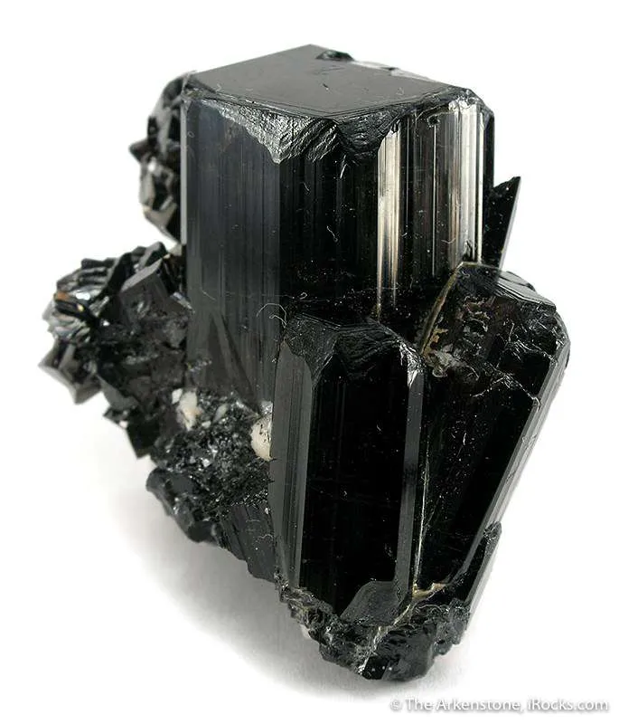 Cassiterite on Schorl (!) - image 2