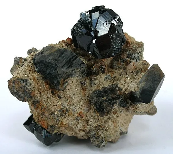 Cassiterite, Quartz (Var: Smoky Quartz) image
