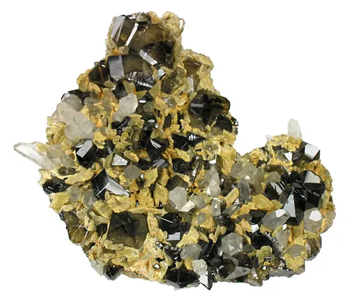 Cassiterite, Siderite, Quartz image