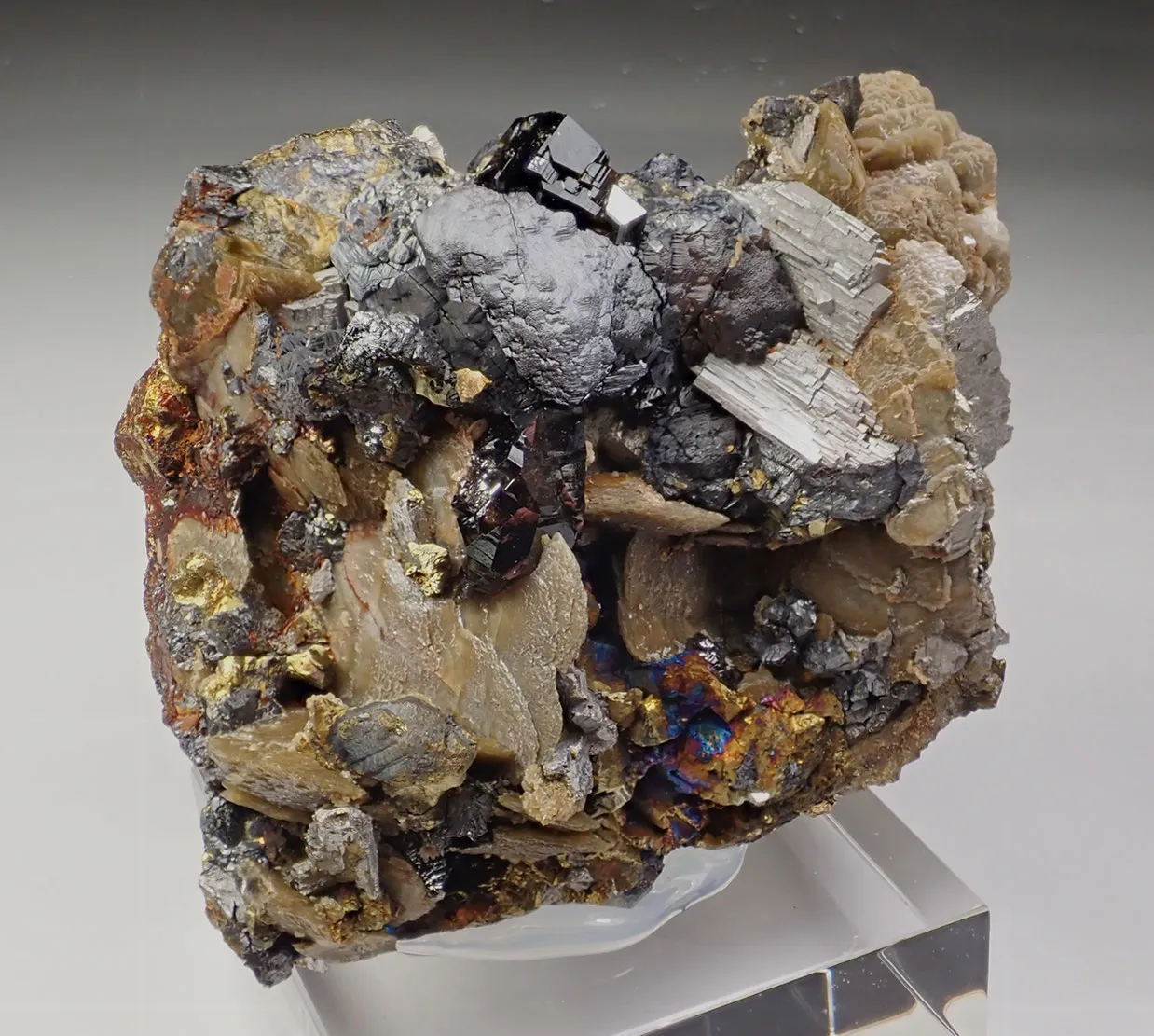 Cassiterite, Sphalerite, Siderite, Chalcopyrite - image 3
