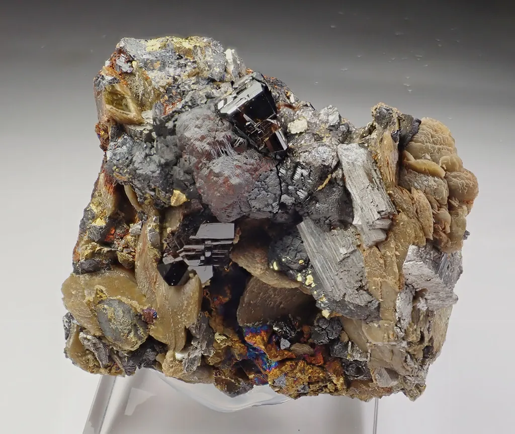 Cassiterite, Sphalerite, Siderite, Chalcopyrite - image 4