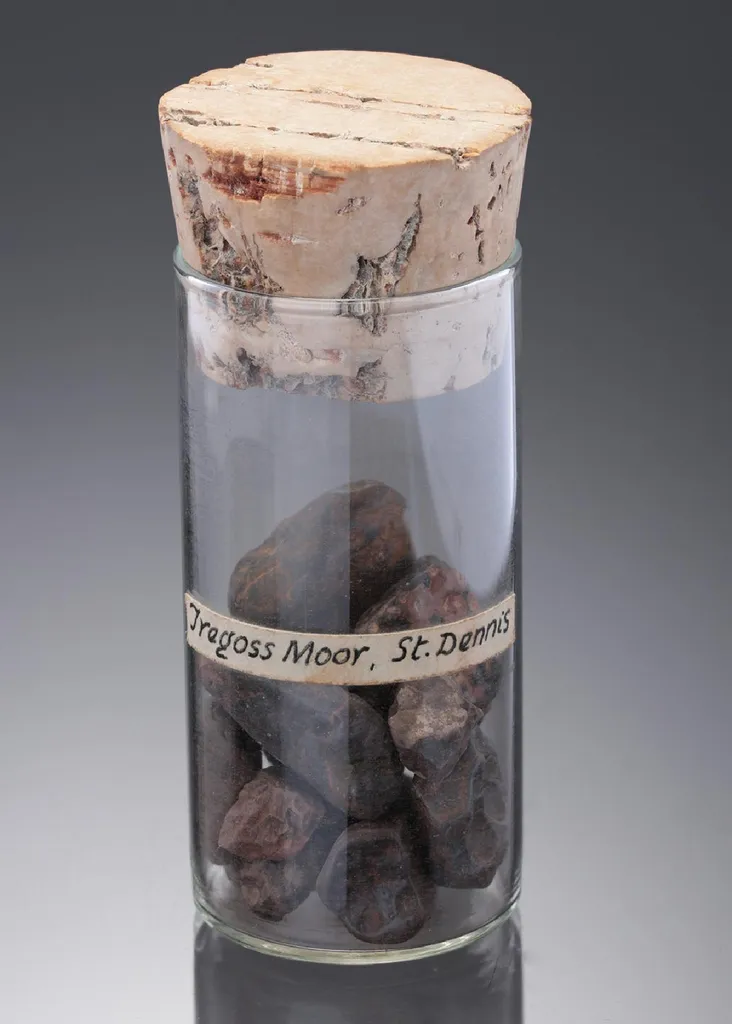 Cassiterite Var. "Stream Tin" (In glass phial) image