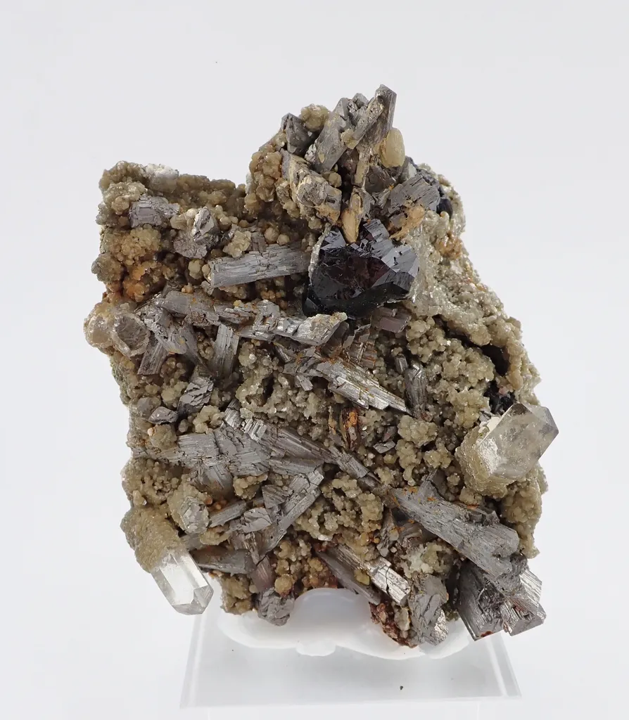 Cassiterite with Arsenopyrite and Quartz image