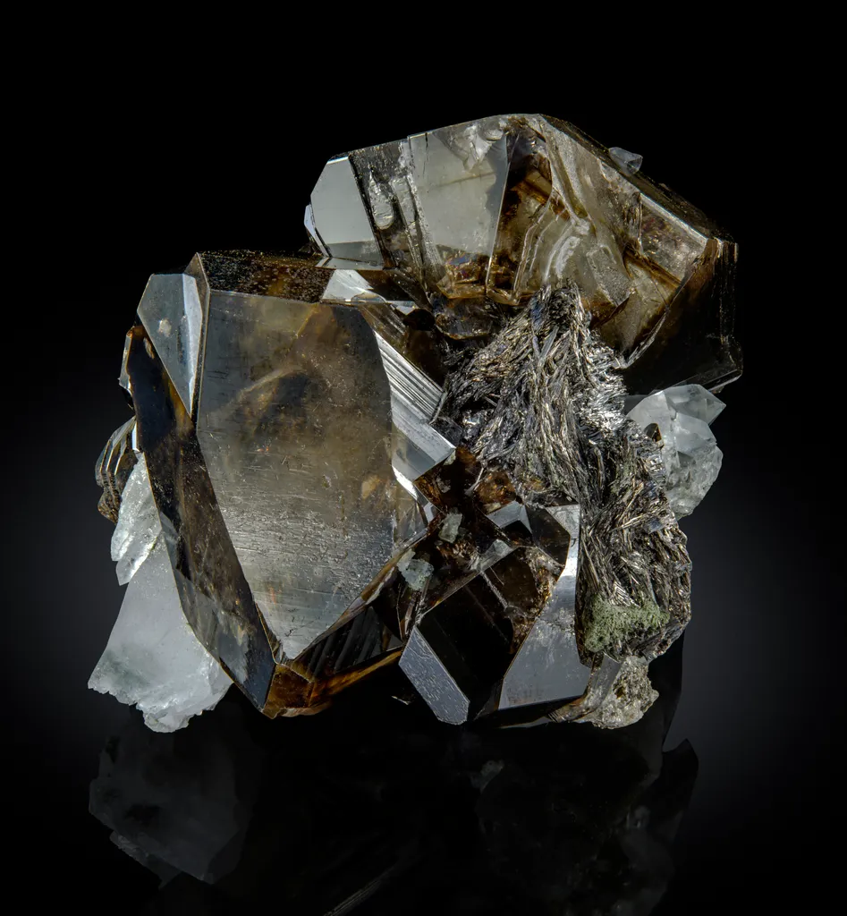 Cassiterite with Cosalite & Quartz - image 2