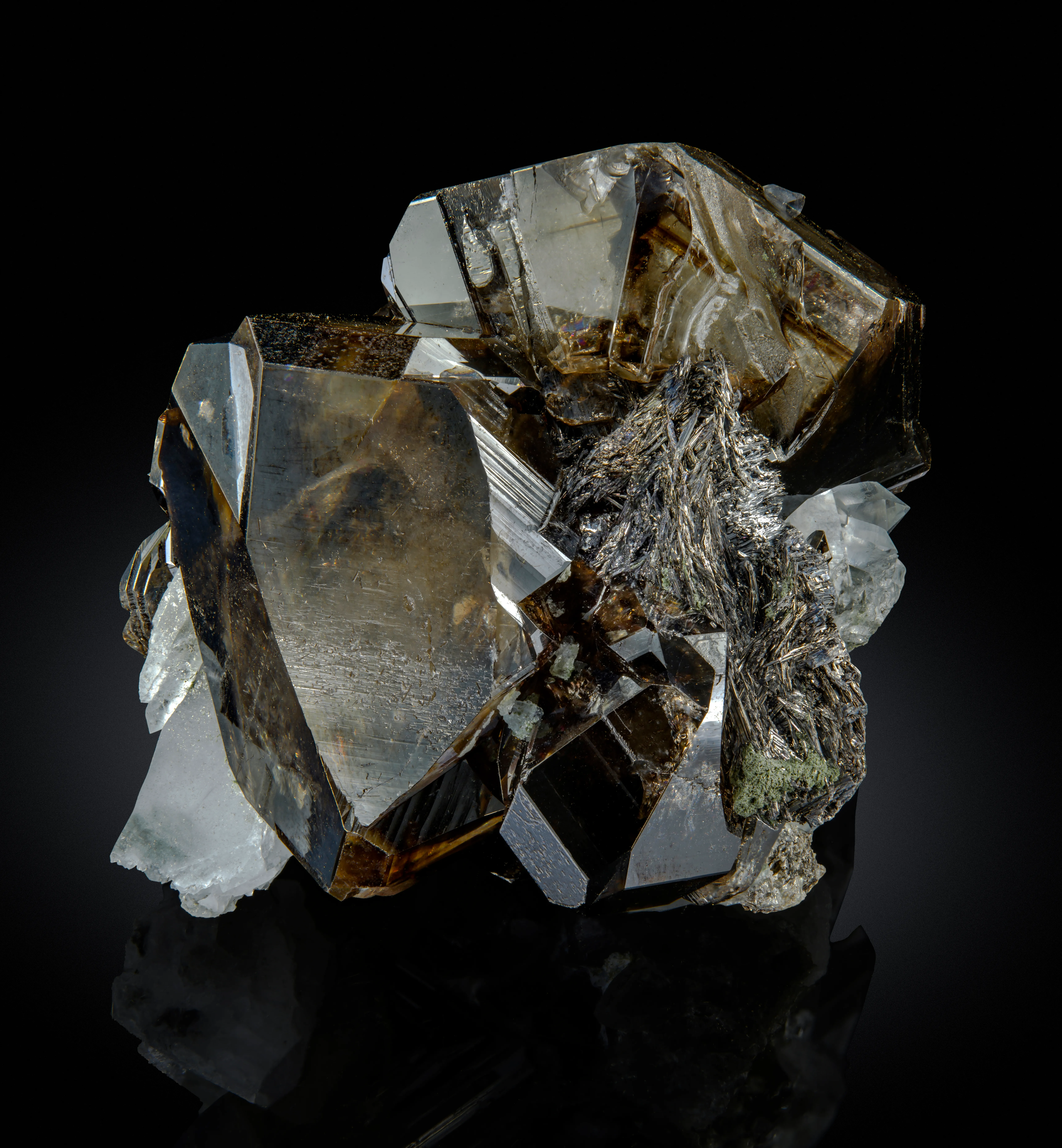 Cassiterite with Cosalite & Quartz - image 2