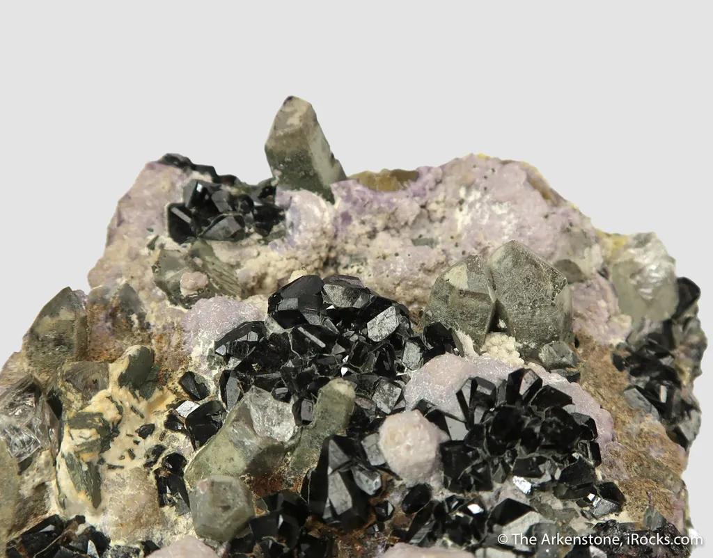 Cassiterite with Fluorite and Quartz, and Muscovite - image 3