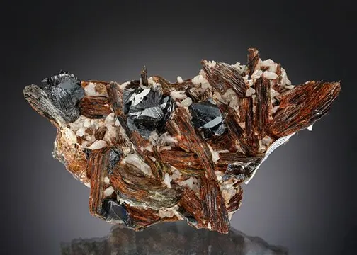 Cassiterite with Quartz and "Zinnwaldite"