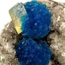 Cavansite and Calcite on Stilbite - image 2