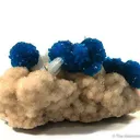 Cavansite and Stilbite on Stilbite - image 3