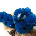 Cavansite and Stilbite on Stilbite - image 2