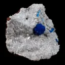 Cavansite Ball on Heuandite (Rare Find) Natural Mineral Specimen - image 2