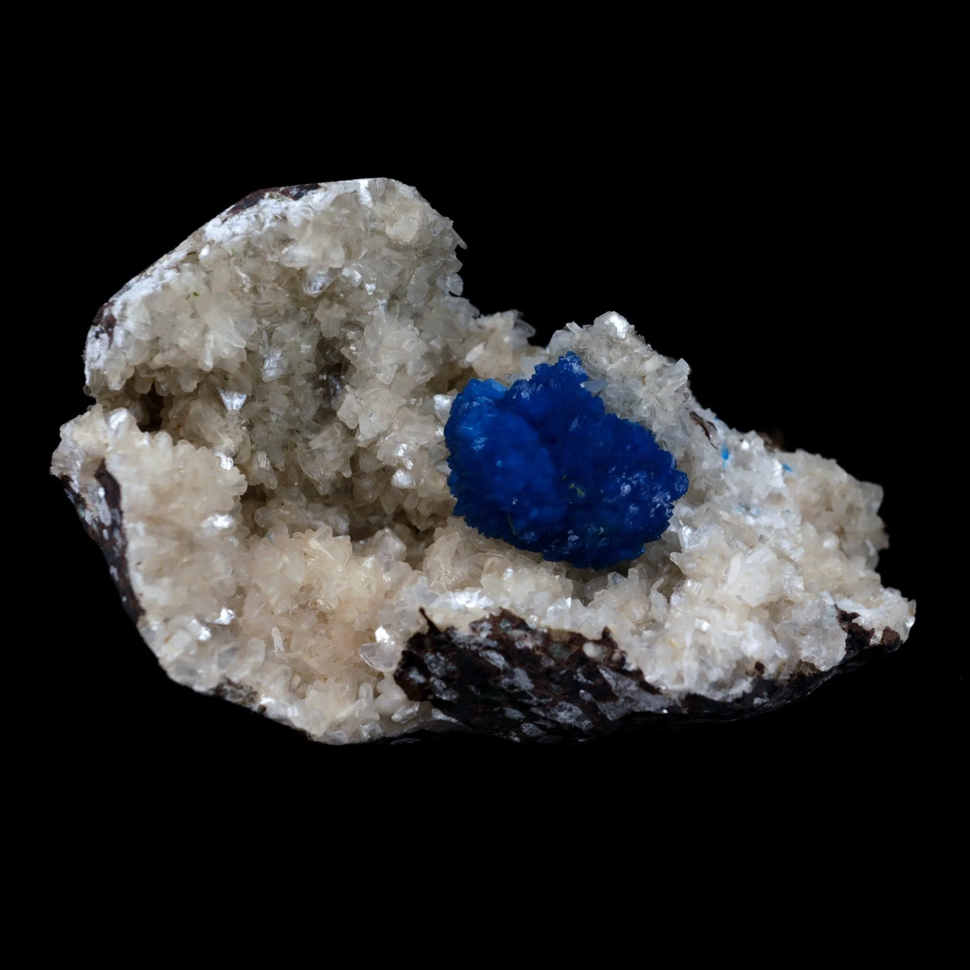 Cavansite Ball on Heuandite (Rare Find) Natural Mineral Specimen - image 5