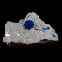 Cavansite Ball on Heuandite (Rare Find) Natural Mineral Specimen - image 5