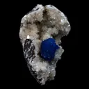 Cavansite Ball on Heuandite (Rare Find) Natural Mineral Specimen - image 2